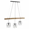 Suspension Leuchten-Direkt EDGAR Noir, 3 lumières