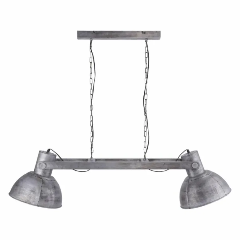Suspension Leuchten-Direkt SAMIA Gris, 2 lumières