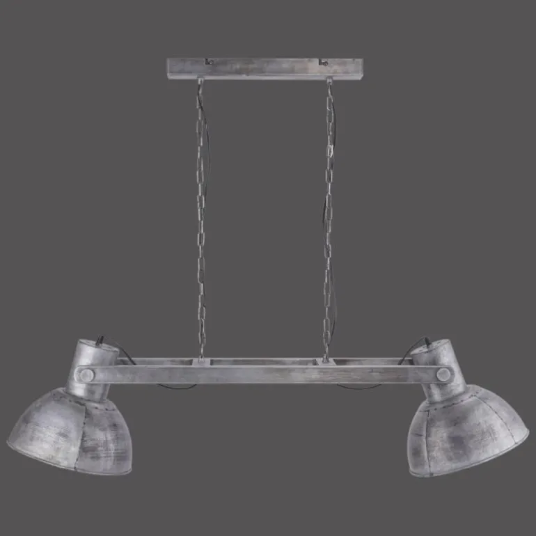Suspension Leuchten-Direkt SAMIA Gris, 2 lumières