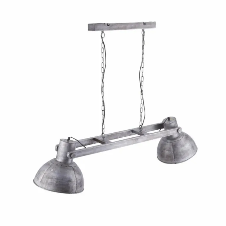 Suspension Leuchten-Direkt SAMIA Gris, 2 lumières