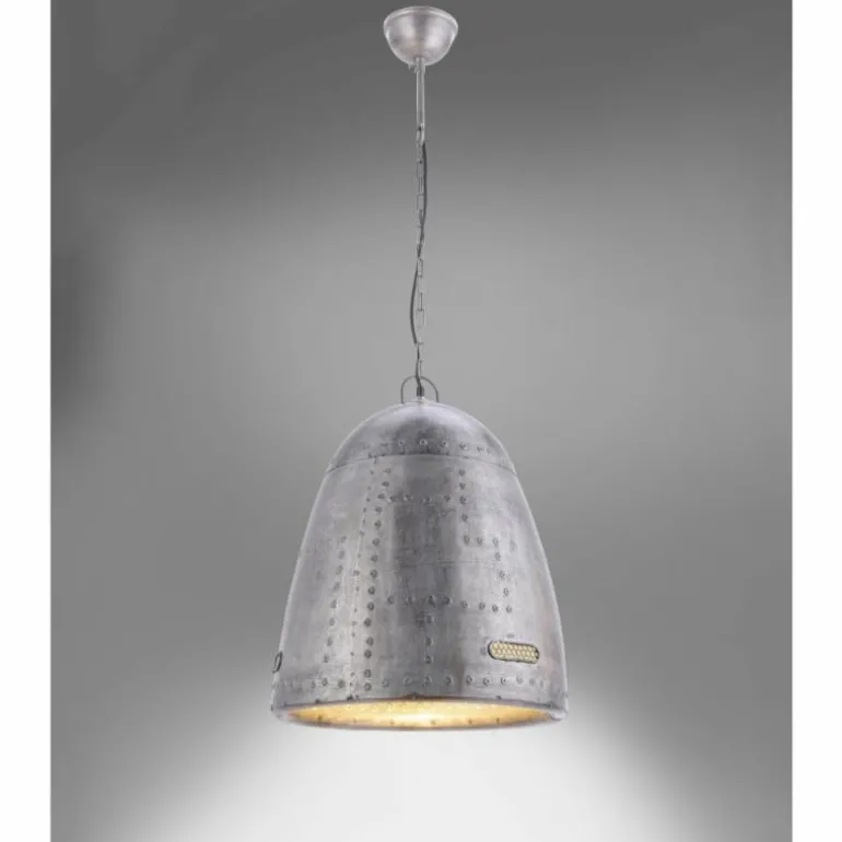 Suspension Leuchten-Direkt SAMIA Gris, 1 lumière
