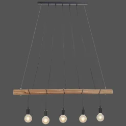 Suspension Leuchten-Direkt DAMIAN Noir, 5 lumières