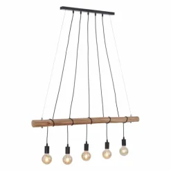 Suspension Leuchten-Direkt DAMIAN Noir, 5 lumières