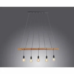 Suspension Leuchten-Direkt DAMIAN Noir, 5 lumières
