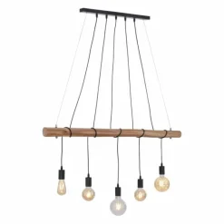 Suspension Leuchten-Direkt DAMIAN Noir, 5 lumières