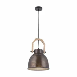 Suspension Leuchten-Direkt SAMIA Brun, 1 lumière