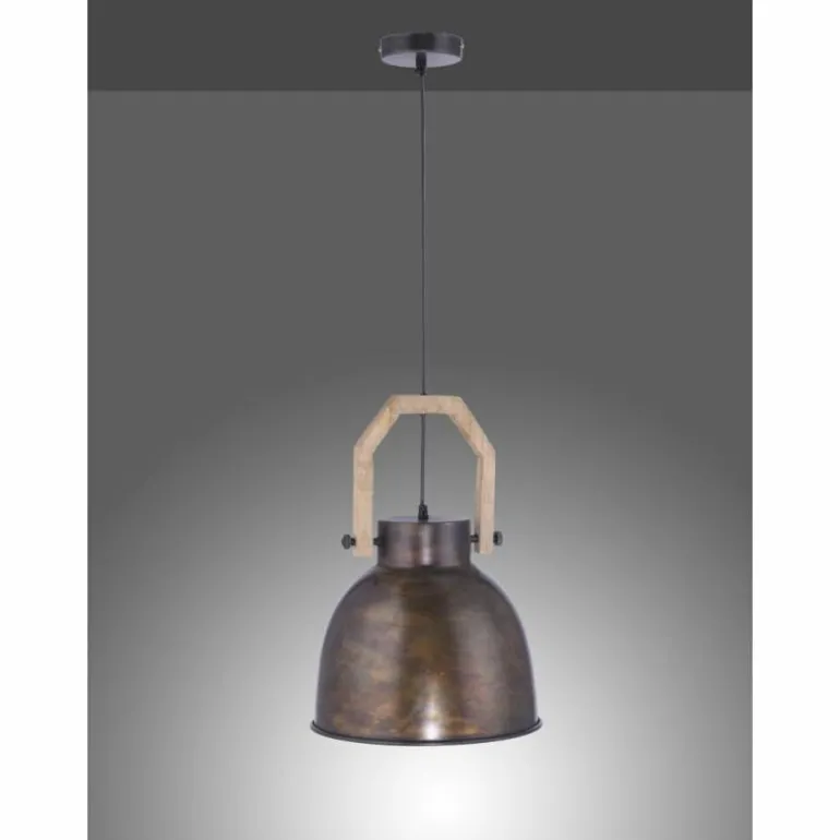 Suspension Leuchten-Direkt SAMIA Brun, 1 lumière