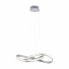 Suspension Leuchten-Direkt Ls-MELINDA LED Acier inoxydable, 1 lumière, Télécommandes, Changeur de couleurs