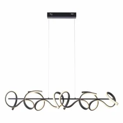 Suspension Leuchten-Direkt CURLS LED Noir, 4 lumières