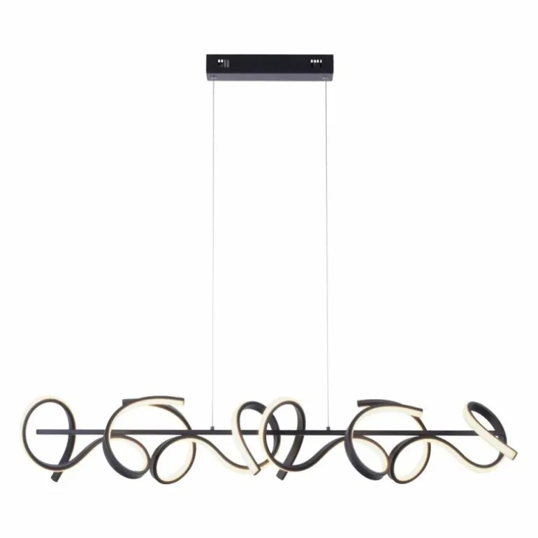 Suspension Leuchten-Direkt CURLS LED Noir, 4 lumières