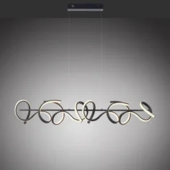 Suspension Leuchten-Direkt CURLS LED Noir, 4 lumières