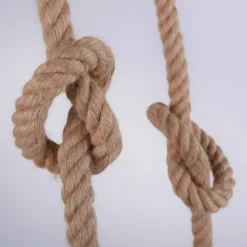 Suspension Leuchten-Direkt ROPE Brun, Noir, 2 lumières