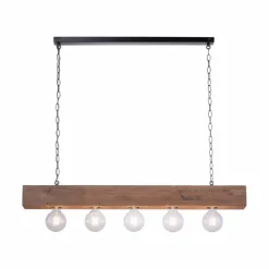 Suspension Leuchten-Direkt VANESSA Noir, 5 lumières