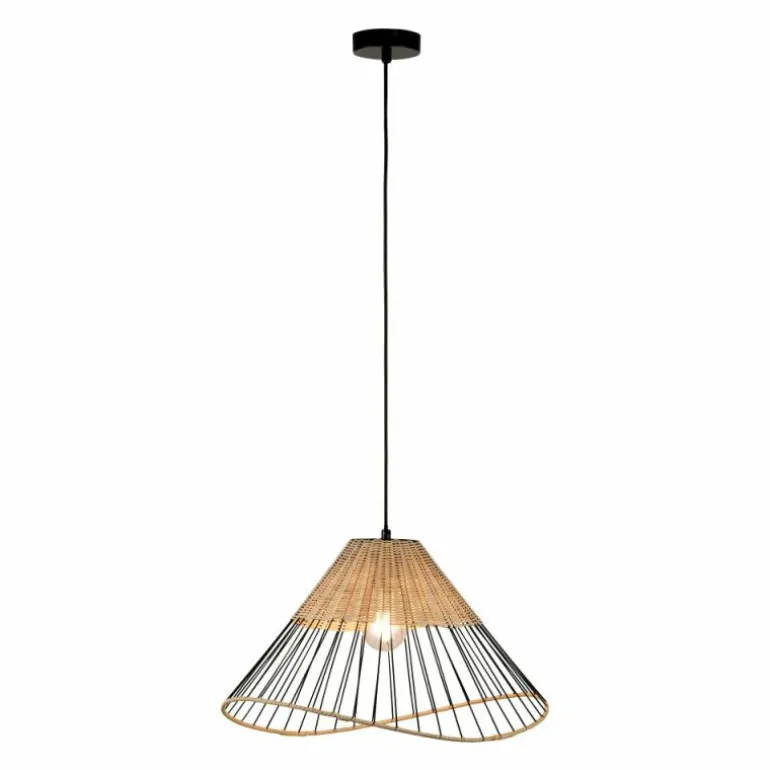 Suspension Leuchten-Direkt REED Bois clair, 1 lumière