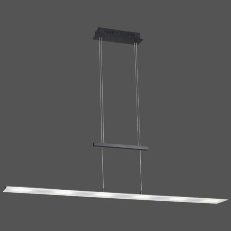 Suspension Leuchten-Direkt NELE LED Anthracite, 6 lumières