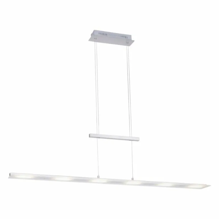 Suspension Leuchten-Direkt NELE LED Nickel mat, 6 lumières