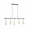 Suspension Leuchten-Direkt TAMARA Noir, 5 lumières