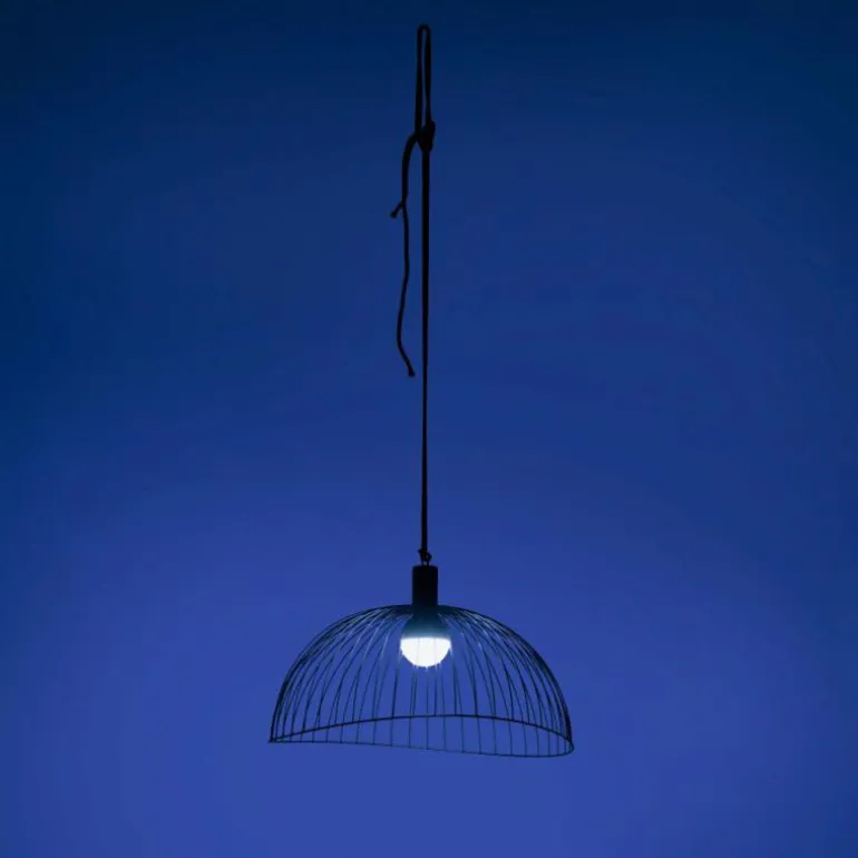 Suspension Leuchten-Direkt DAVID LED Noir, 1 lumière, Télécommandes, Changeur de couleurs