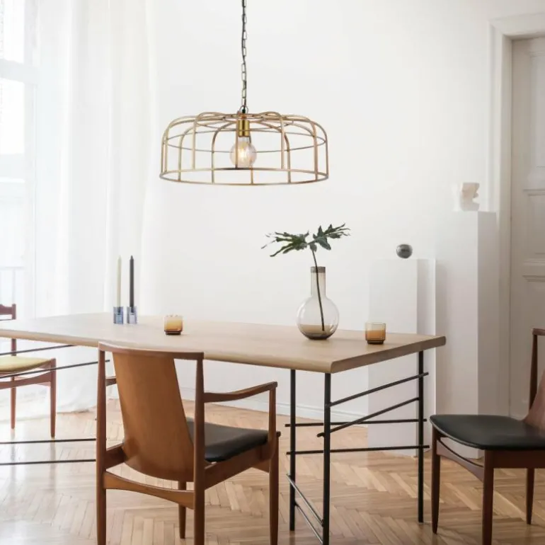 Suspension Leuchten-Direkt AMIR Laiton, 1 lumière