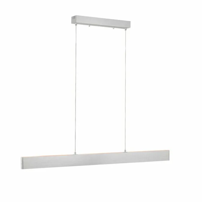Suspension Leuchten-Direkt LOLAsmart-NILA LED Aluminium, 2 lumières, Télécommandes, Changeur de couleurs