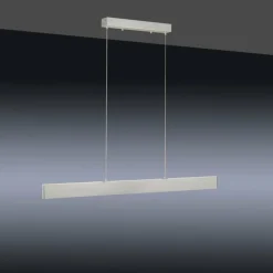 Suspension Leuchten-Direkt LOLAsmart-NILA LED Aluminium, 2 lumières, Télécommandes, Changeur de couleurs