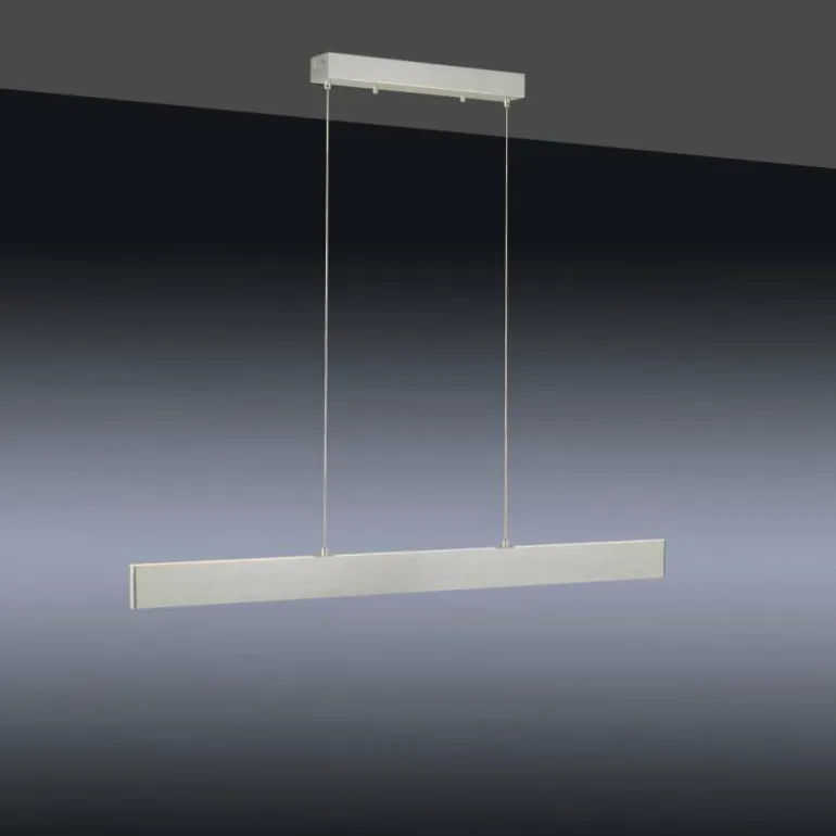 Suspension Leuchten-Direkt LOLAsmart-NILA LED Aluminium, 2 lumières, Télécommandes, Changeur de couleurs