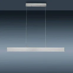 Suspension Leuchten-Direkt LOLAsmart-NILA LED Aluminium, 2 lumières, Télécommandes, Changeur de couleurs