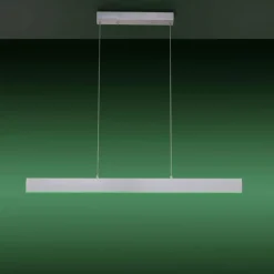 Suspension Leuchten-Direkt LOLAsmart-NILA LED Aluminium, 2 lumières, Télécommandes, Changeur de couleurs