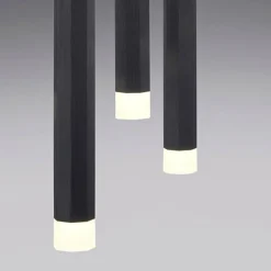 Suspension Leuchten-Direkt BRUNO LED Noir, 3 lumières