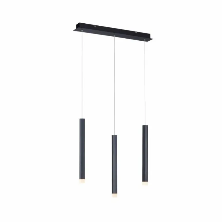 Suspension Leuchten-Direkt BRUNO LED Noir, 3 lumières