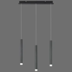 Suspension Leuchten-Direkt BRUNO LED Noir, 3 lumières