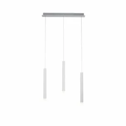 Suspension Leuchten-Direkt BRUNO LED Aluminium, 3 lumières