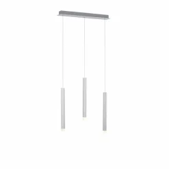 Suspension Leuchten-Direkt BRUNO LED Aluminium, 3 lumières