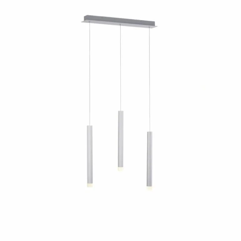 Suspension Leuchten-Direkt BRUNO LED Aluminium, 3 lumières