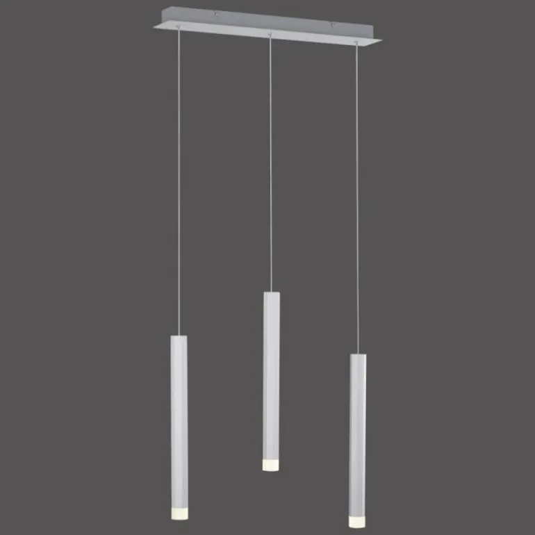 Suspension Leuchten-Direkt BRUNO LED Aluminium, 3 lumières