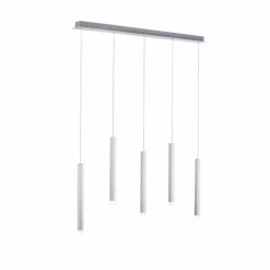 Suspension Leuchten-Direkt BRUNO LED Aluminium, 5 lumières