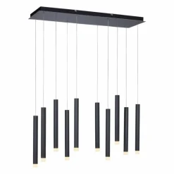 Suspension Leuchten-Direkt BRUNO LED Noir, 10 lumières