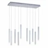 Suspension Leuchten-Direkt BRUNO LED Aluminium, 10 lumières