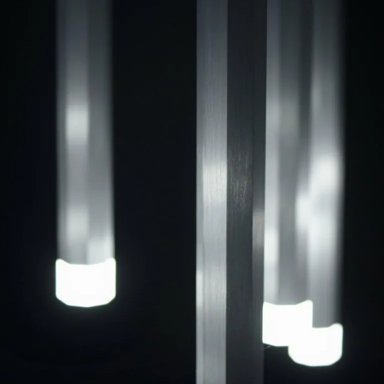 Suspension Leuchten-Direkt BRUNO LED Aluminium, 10 lumières