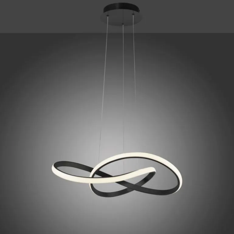 Suspension Leuchten-Direkt MARIA LED Noir, 1 lumière