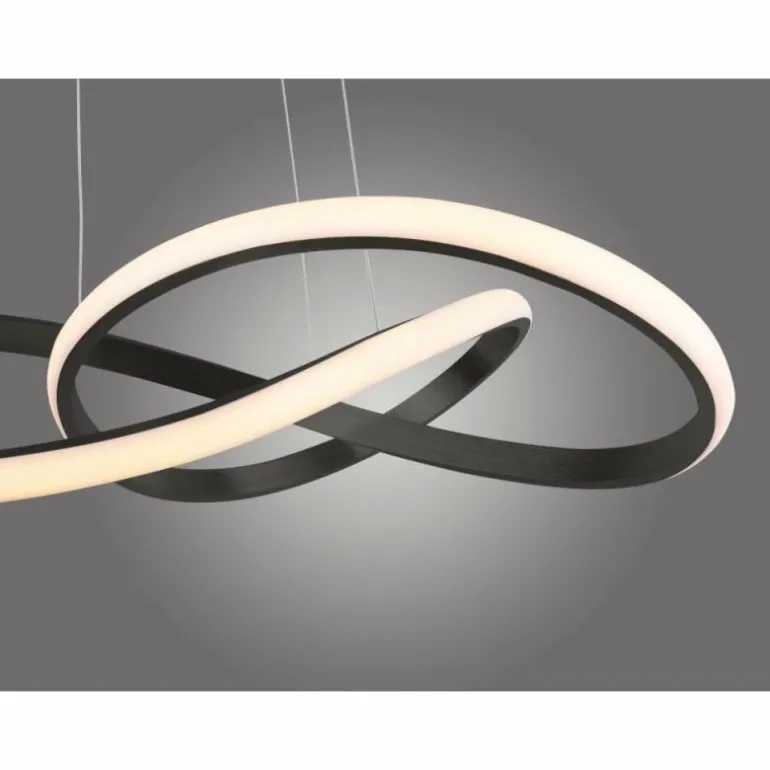 Suspension Leuchten-Direkt MARIA LED Noir, 1 lumière