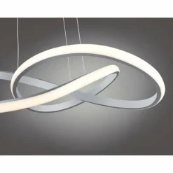 Suspension Leuchten-Direkt MARIA LED Aluminium, 1 lumière