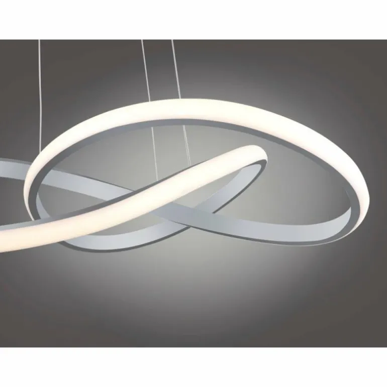 Suspension Leuchten-Direkt MARIA LED Aluminium, 1 lumière
