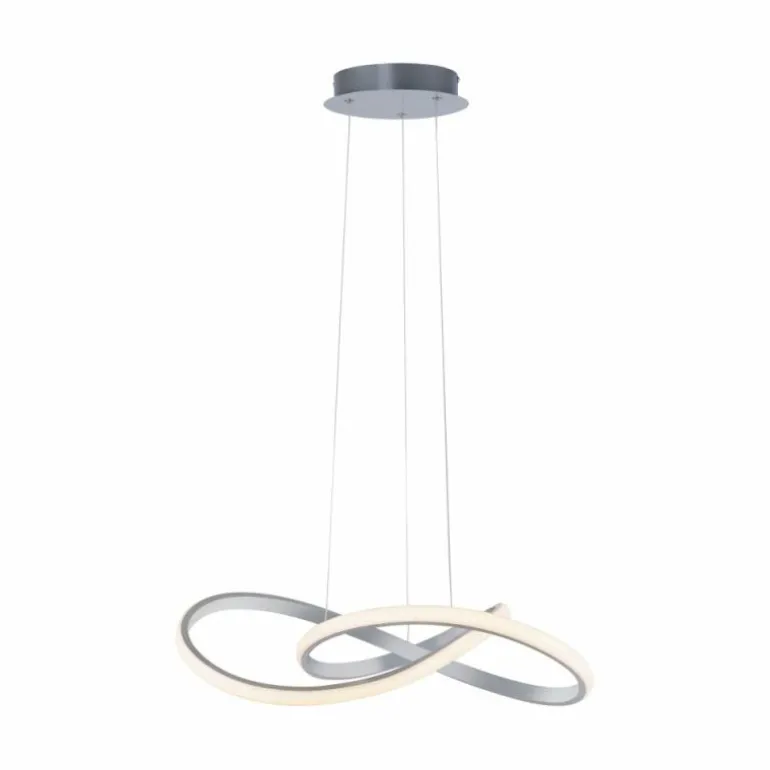Suspension Leuchten-Direkt MARIA LED Aluminium, 1 lumière