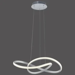 Suspension Leuchten-Direkt MARIA LED Aluminium, 1 lumière