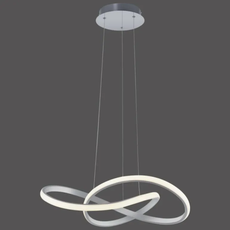 Suspension Leuchten-Direkt MARIA LED Aluminium, 1 lumière