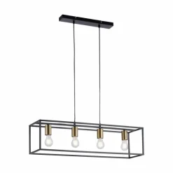 Suspension Leuchten-Direkt FABIO Noir, 4 lumières