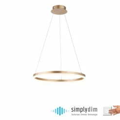 Suspension Leuchten-Direkt TITUS LED Laiton, 1 lumière