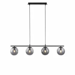 Suspension Leuchten-Direkt BIG WIDOW Noir, 4 lumières