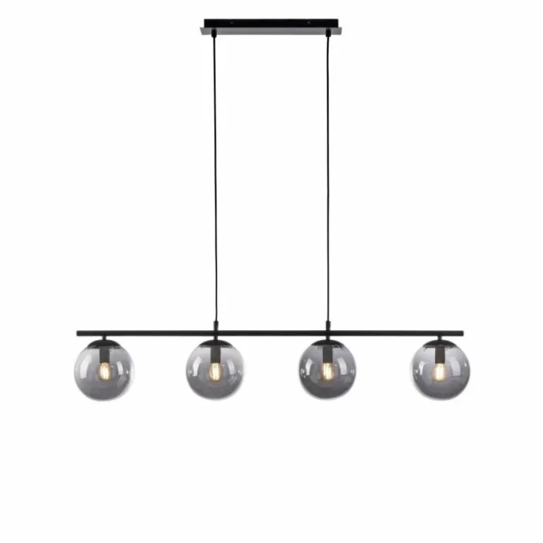 Suspension Leuchten-Direkt BIG WIDOW Noir, 4 lumières